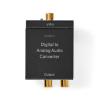 CONVERTITORE AUDIO NEDIS ACON2510BK DIREZIONE UNICA Ingresso collegamento: 1x cavo RCA digitale / 1x TosLink Uscita collegamento: 1x (2x RCA) / 1x 3,5 mm Automatico  Amplificatore integrato Nero